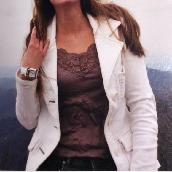 VTG Corduroy! Z. CAVARICCI White Jacket Blazer Coat Women’s Small - Picture 2 of 11